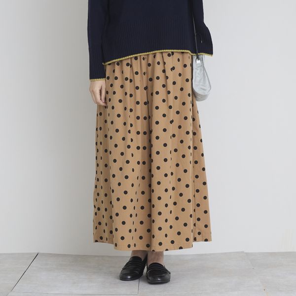 TUTIE./コットンタイプライタードットワイドパンツ